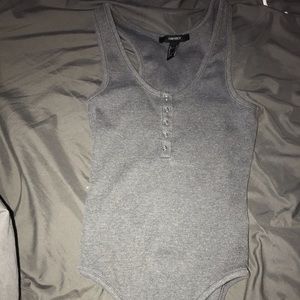 Forever 21 fitted tank top bodysuit